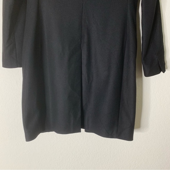 All Saints womens Black Wool one button Leni Coat 6 - Picture 12 of 12